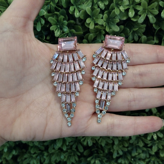 Aretes Simetricos Rosas