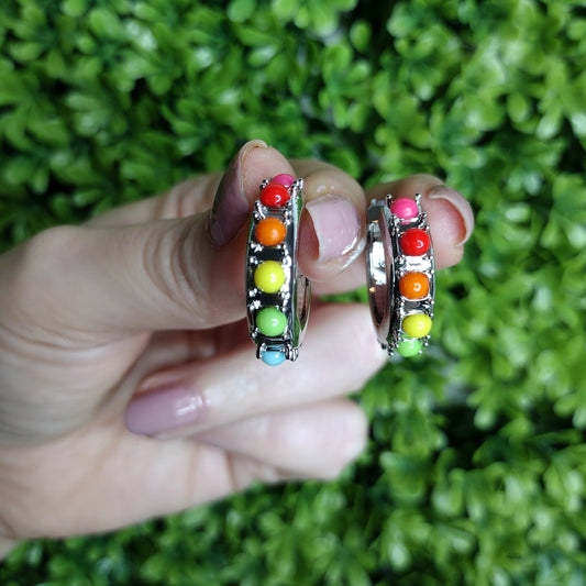 Aretes De Aro Plateados