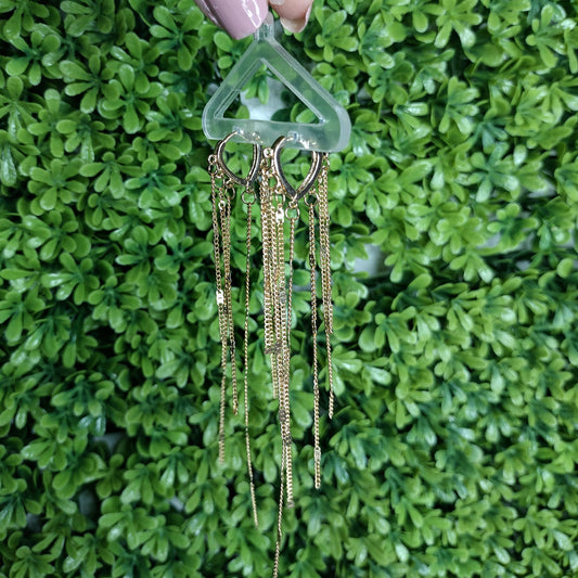 Aretes de Arito Con Tiras Colgantes