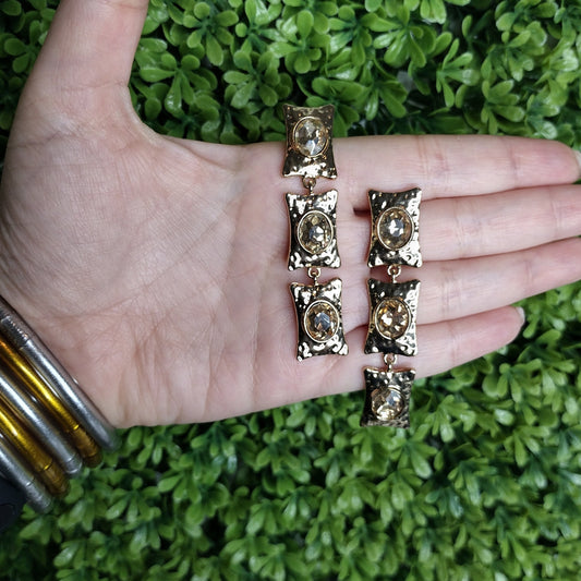 Aretes De Cuadros Colgantes