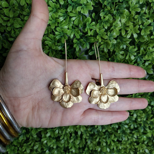 Aretes De Flores Colgantes