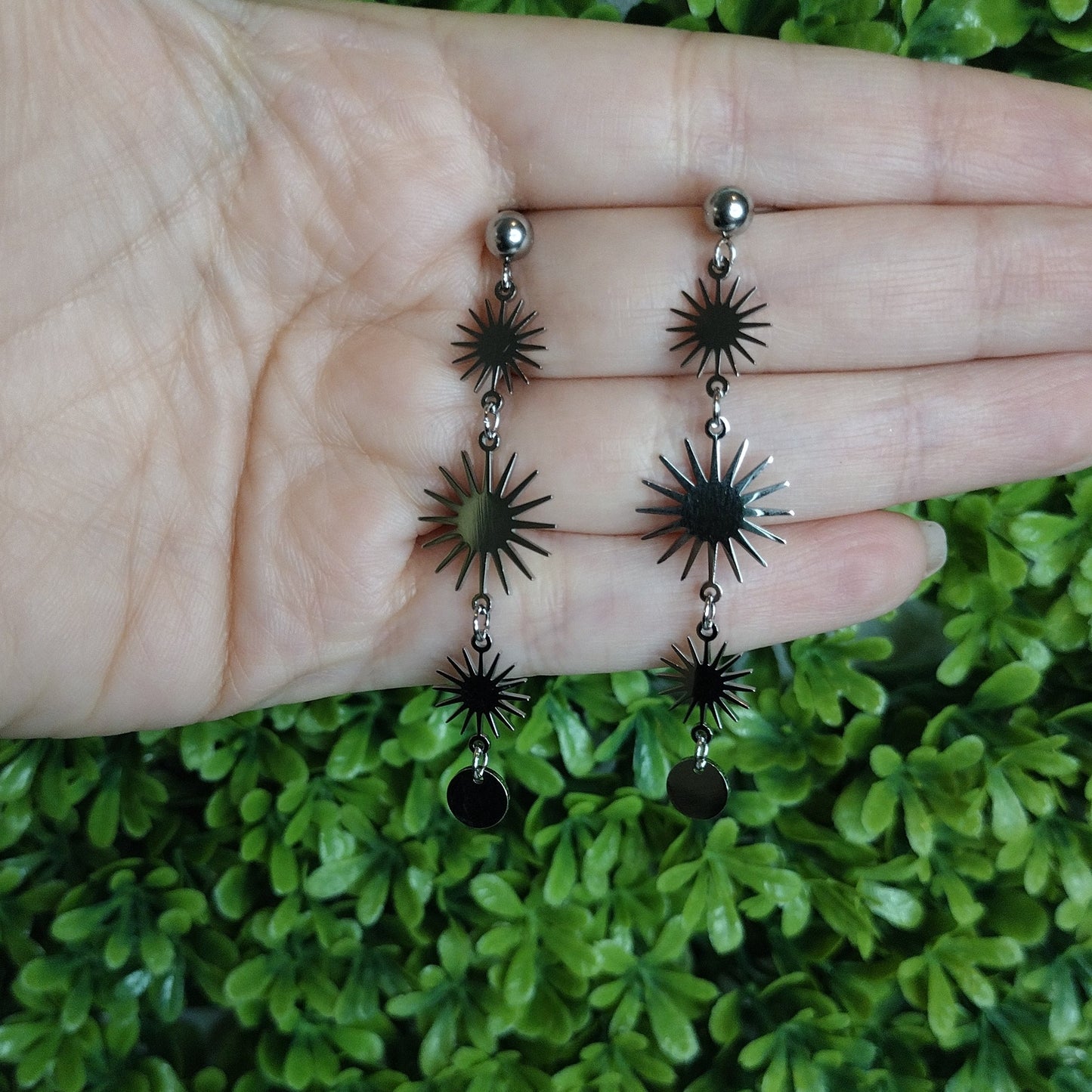 Aretes SOLE Plateados