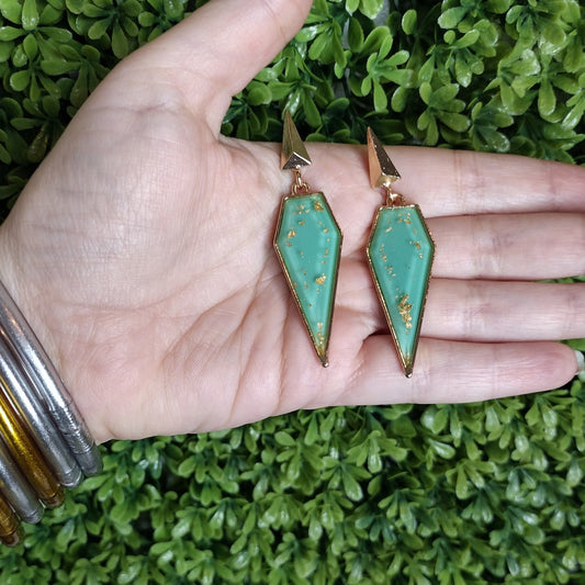 Aretes Retro Turquesa