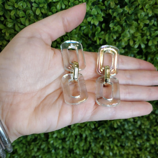 Aretes De Eslabones
