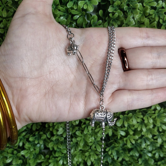 Collar De Elefantito Plata