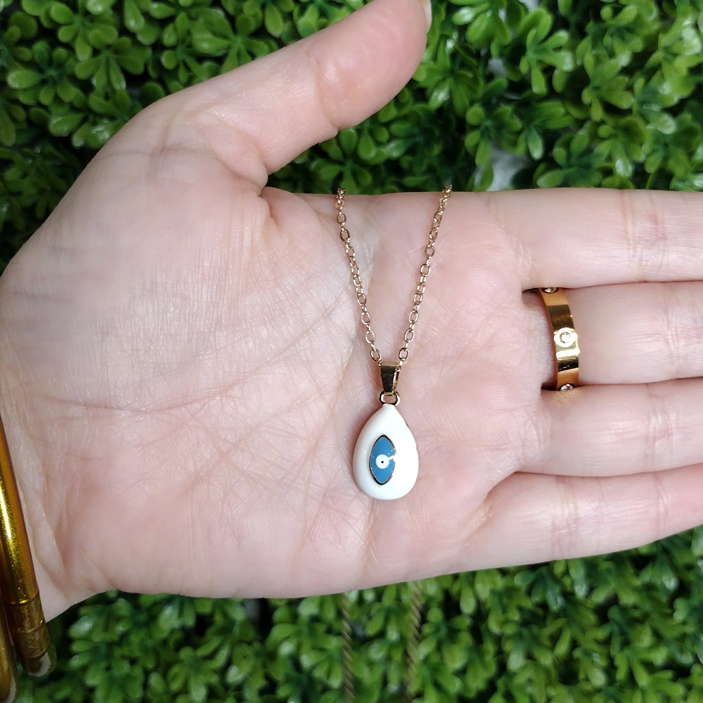 Collar De Gota Blanca