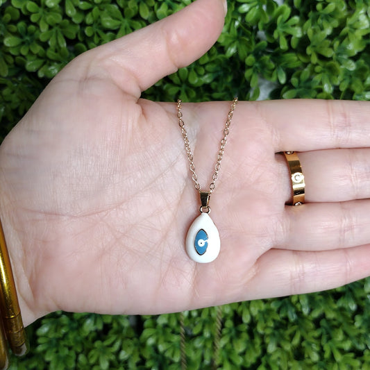 Collar De Gota Blanca