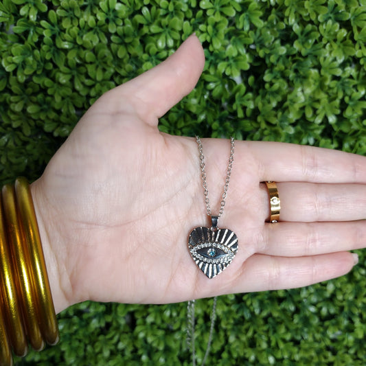 Collar Corazon Plateado