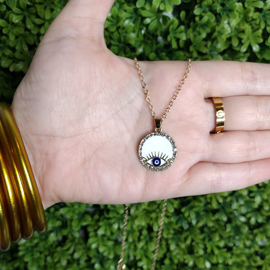 Collar Redondo Con Ojo Blanco