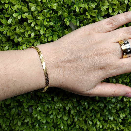 Pulsera De Cadena Planchada