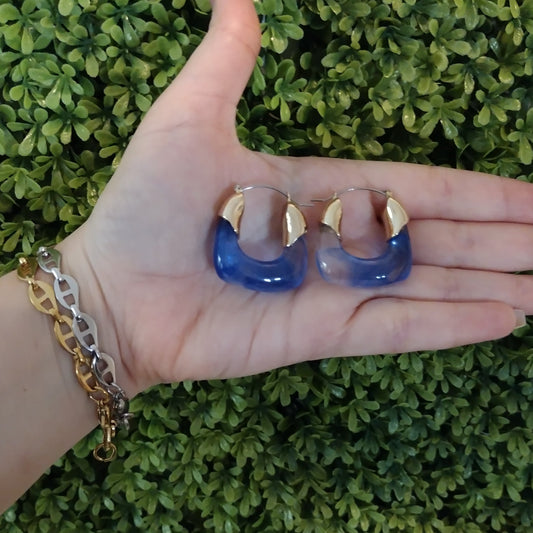 Aretes Vinatge De Resina