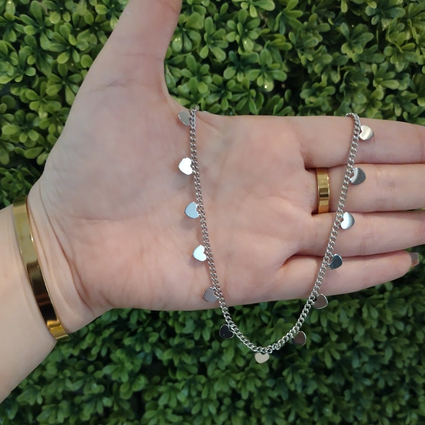 Collar Con Corazoncitos