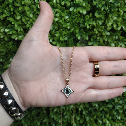 Collar De Rombo Blanco