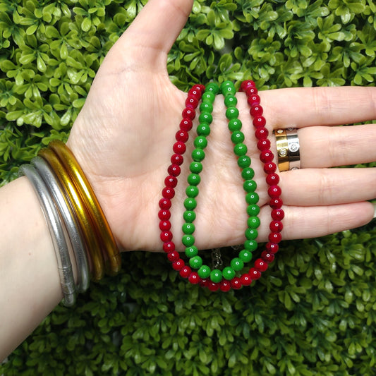 Collares Roja Y Verde