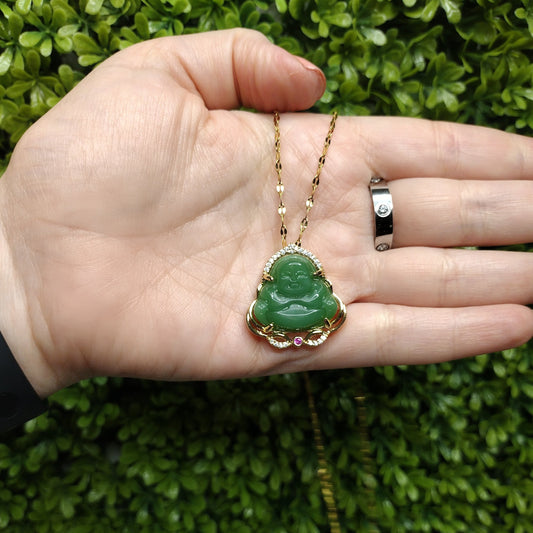 Collar Buda Verde
