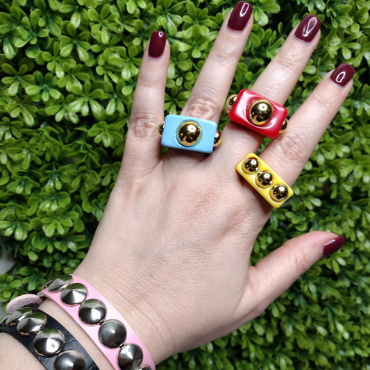 Anillo Azul, Rojo y Amarillo