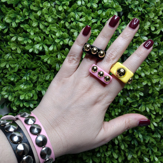 Anillo Negro, Amarillo y Rosa