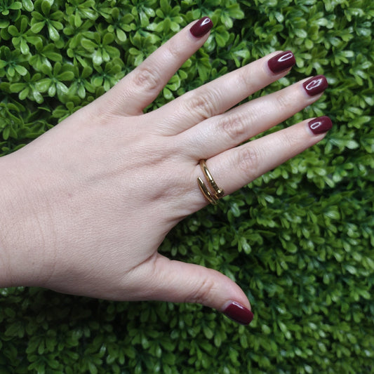 Anillo MAGDA Dorado No 9