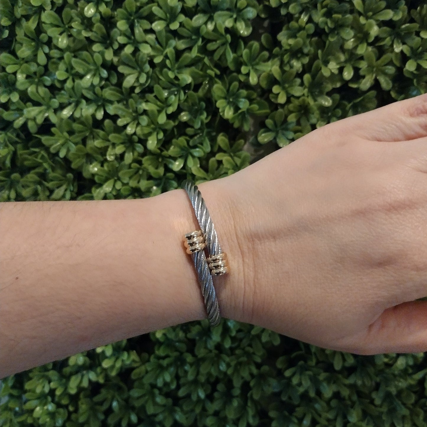 Pulsera SASHA Plateada Con Dorado