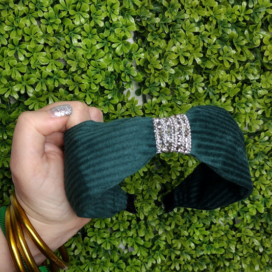 Diadema Tipo Moño Verde