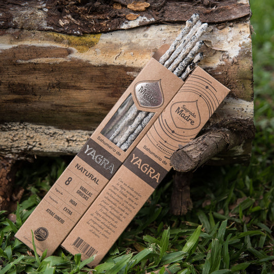 Sahumerio Sagrada Madre – Yagra (8 varillas gruesas)