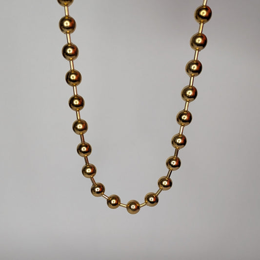 Mariana Gold Ball Necklace 10mm (Collar)