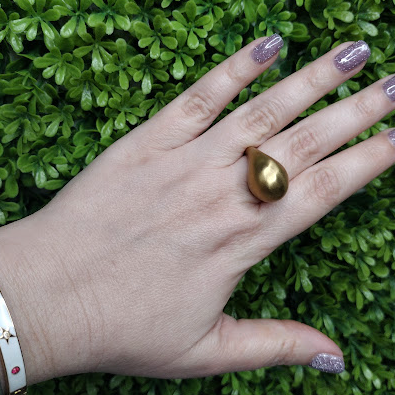 Anillo GRETA Dorado Mate