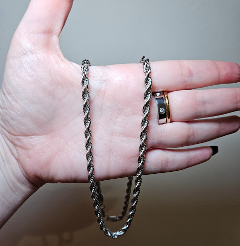 Collar MERCEDES plateada 5mm