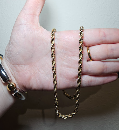 Collar MERCEDES Dorada 5mm