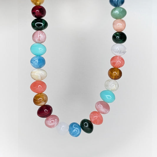 Elvira Multicolor Acrylic Beaded Necklace (Collar)