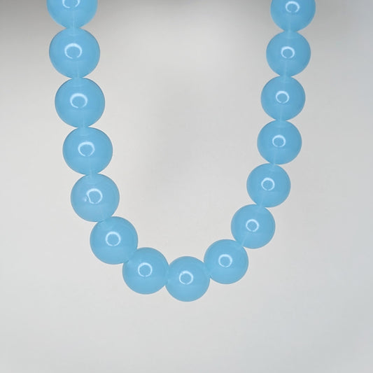 Olivia Blue Beaded Necklace (Collar)