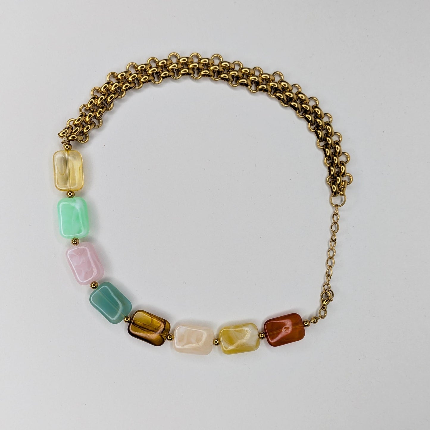 Claribel Multicolor Beaded Necklace (Collar)