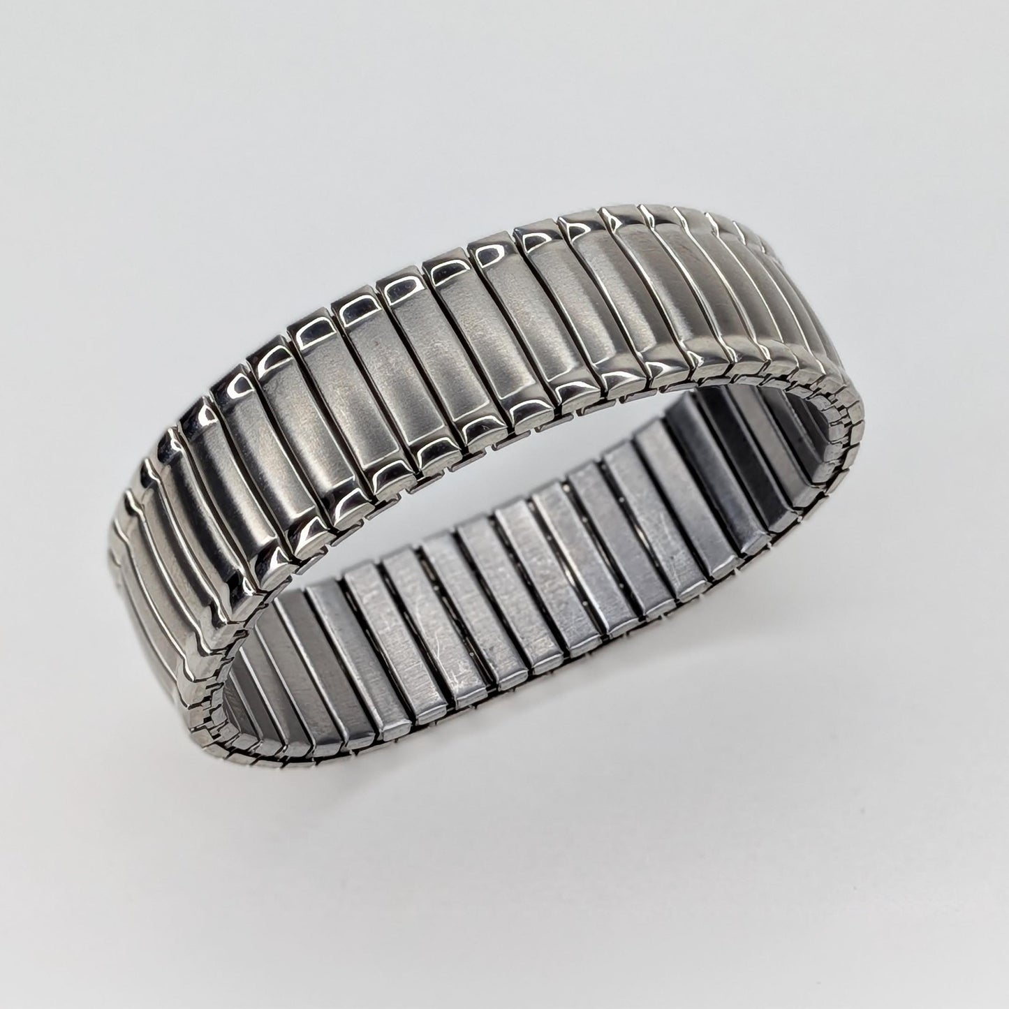 Anel Silver Stainless Steel Stretch Bracelet (Pulsera)