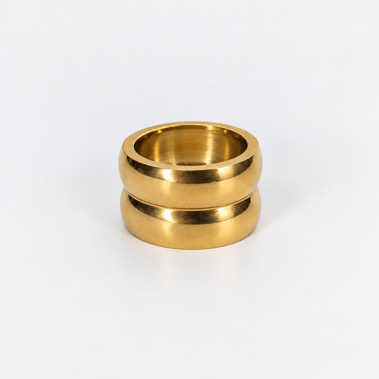 Marina Gold Stainless Steel Statement Ring (Anillo)