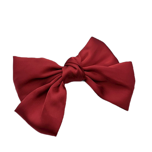 Broche Para el Cabello Con Moño Rojo