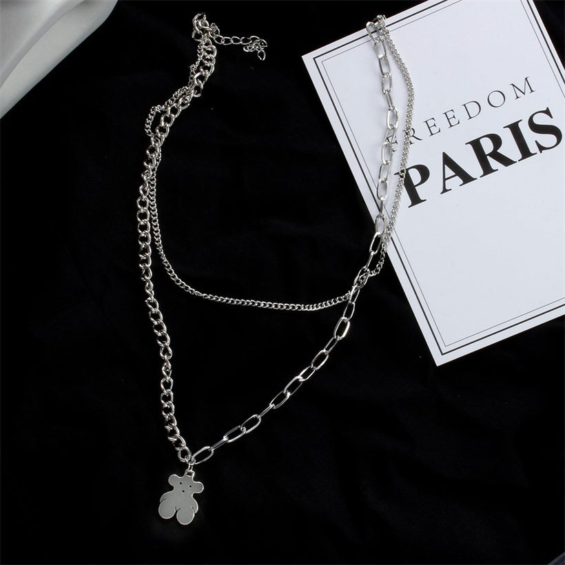 Collar De 2 Capas Con Osito - Frida's Dream