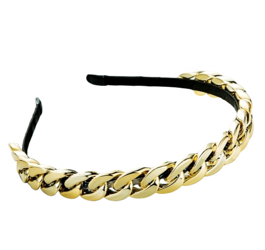 Diadema De Cadena Dorada