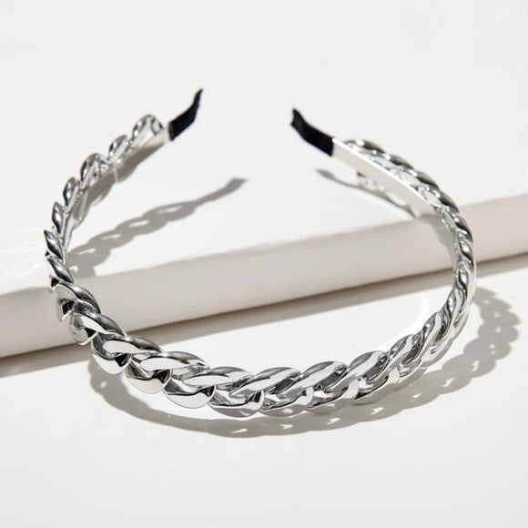 Diadema De Cadena Plateada