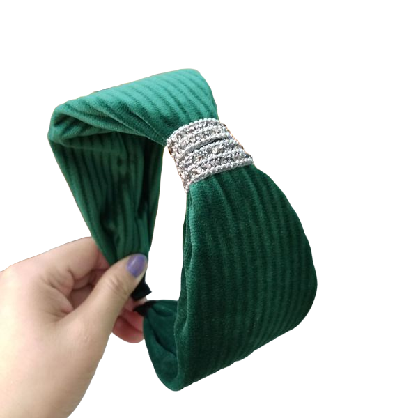 Diadema Tipo Moño Verde