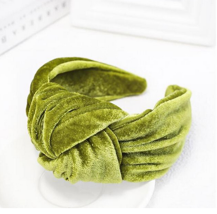 Diadema De Nudo Gruesa Verde