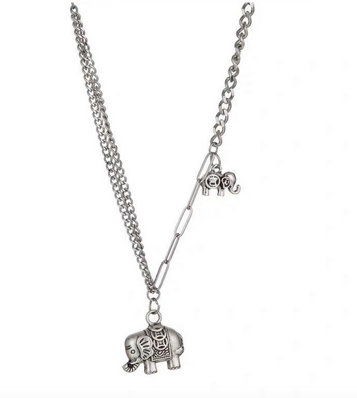 Collar De Elefantito Plata