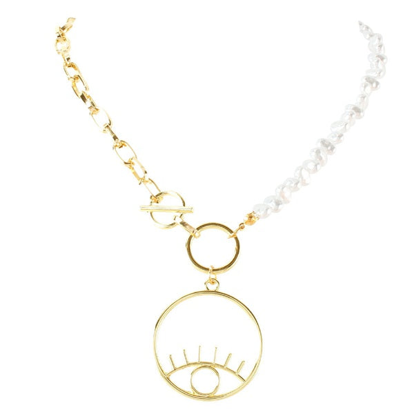 Colalr De Perlas Con ojo