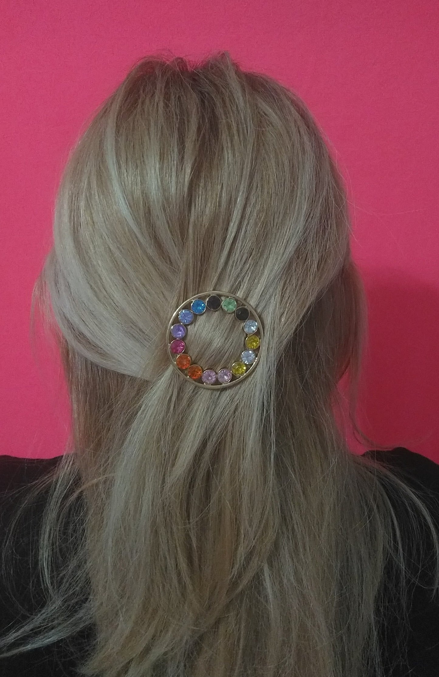 Broche De Cabello Redondo Multicolor