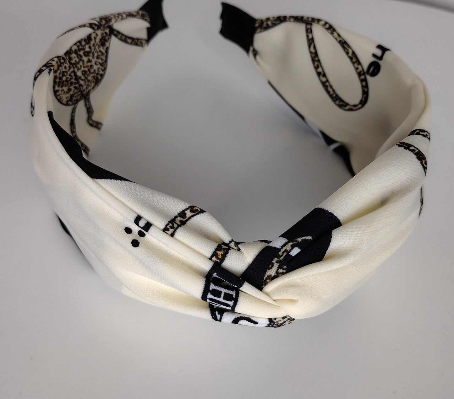 Diadema Tipo Turbante Leopardo