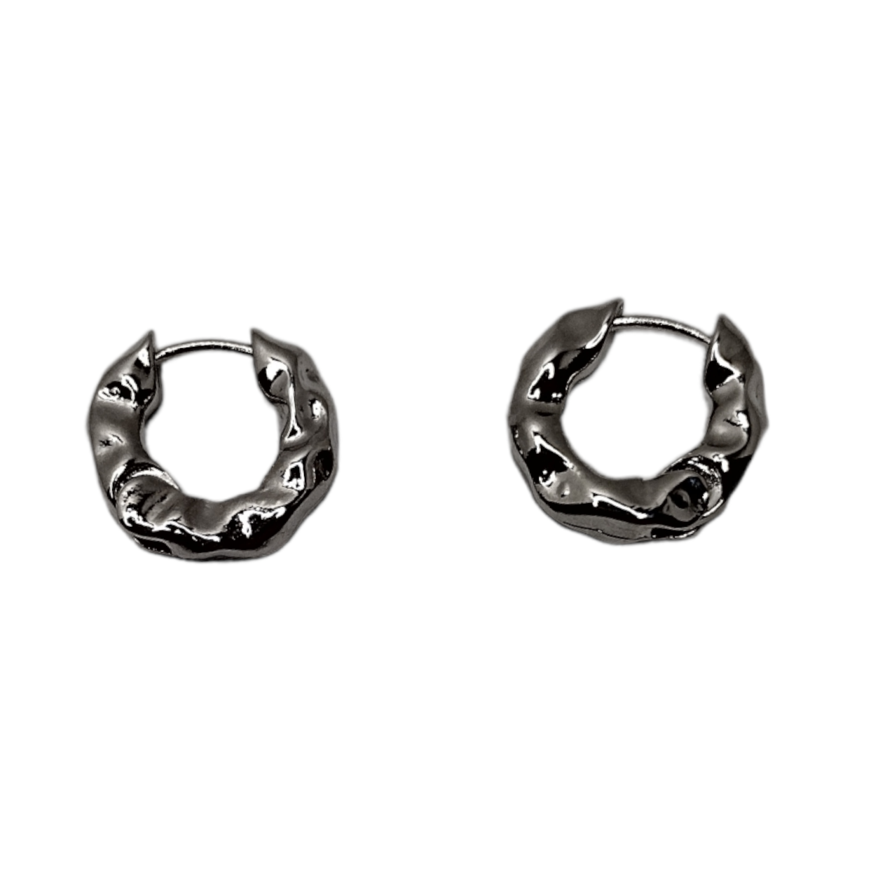 Aretes Tipo Arracaditas Plateadas Chicas