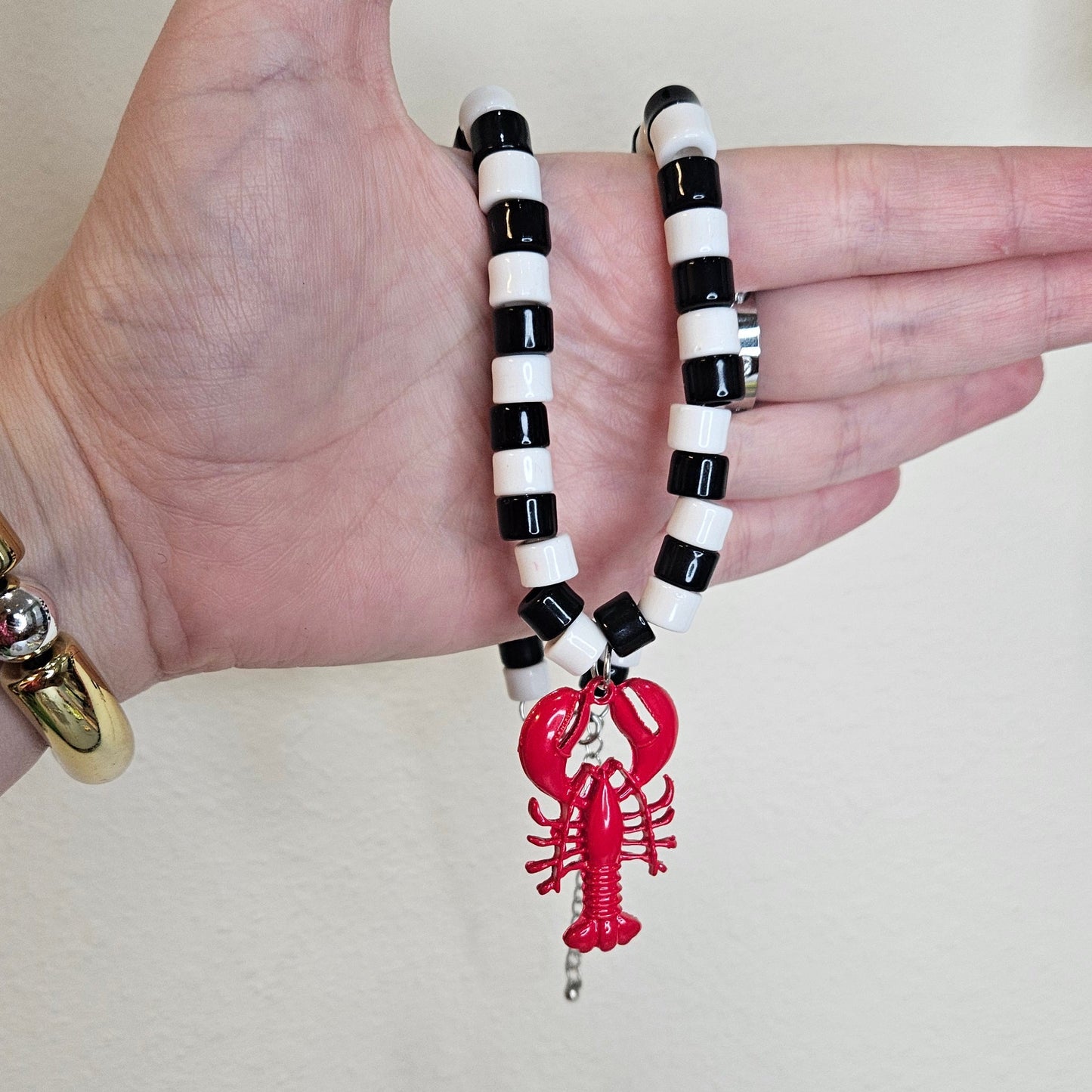 Irina Red Lobster Necklace (Collar)