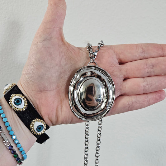 Lucero Silver Necklace  Stainless Steel (Collar)