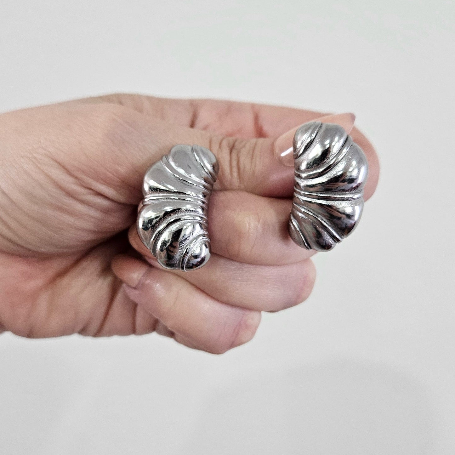 Aretes  ANI Plateados