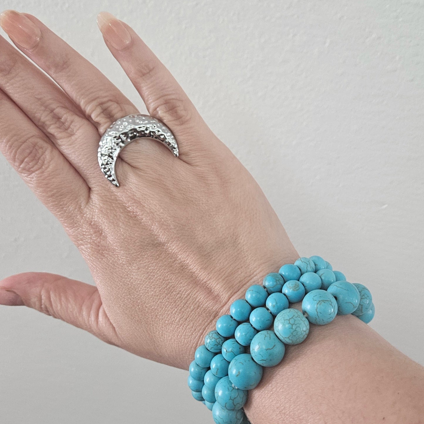 (Anillo) Cresy Moon Ring – Silver Stainless Steel 🌙