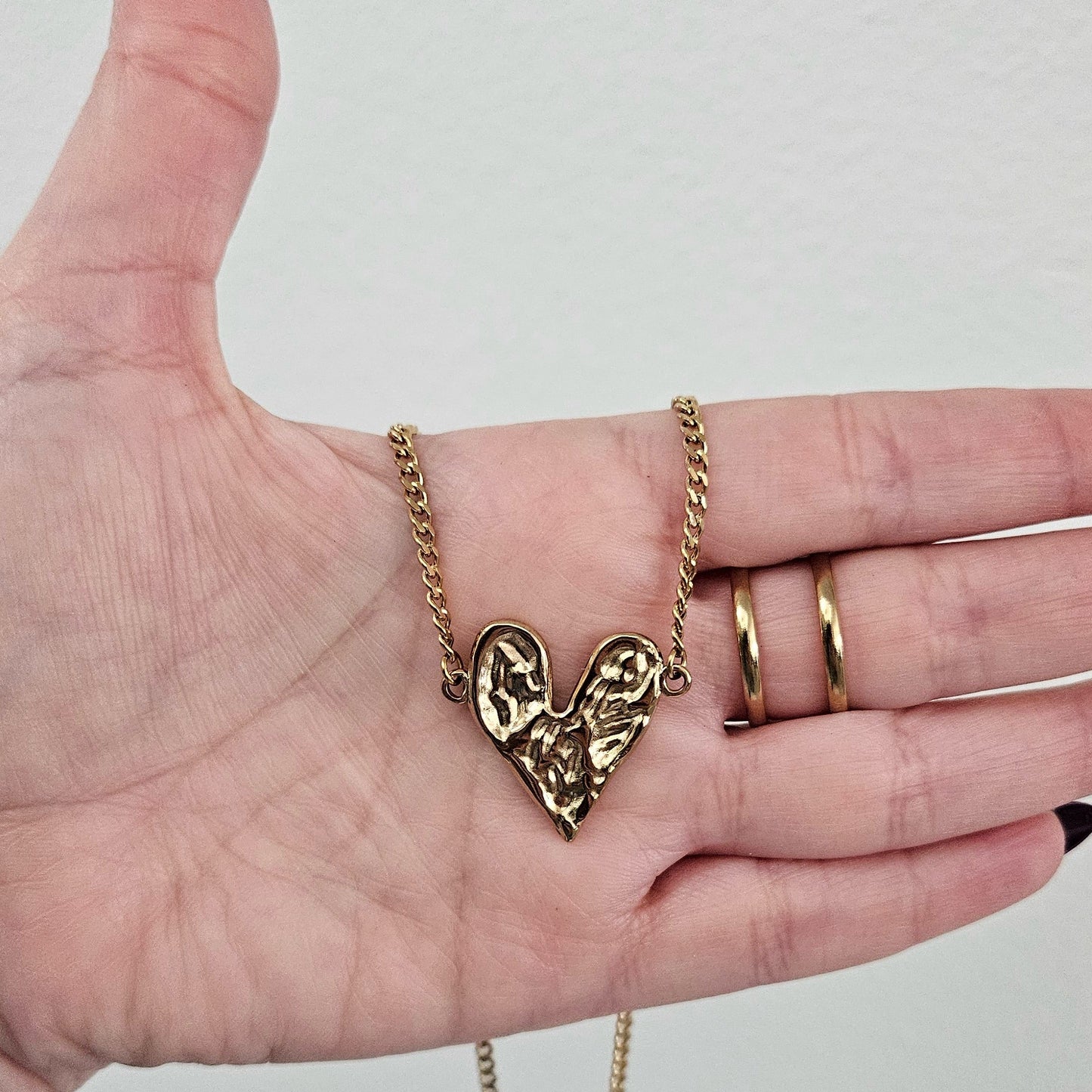 Vania Heart Necklace (Collar Corazón) – Stainless Steel (Acero Inoxidable)